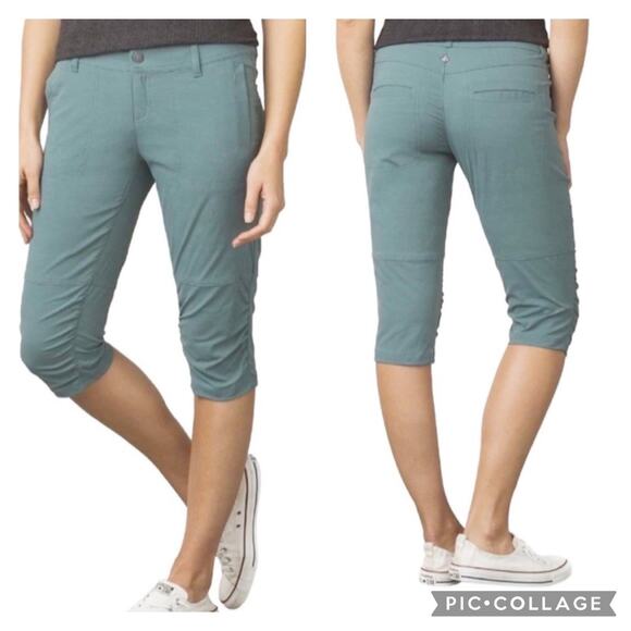 Prana Pants - Prana Ravenna Knicker Capri Pants Smokey Blue Size 6